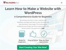 Tablet Screenshot of bloggershelp.com